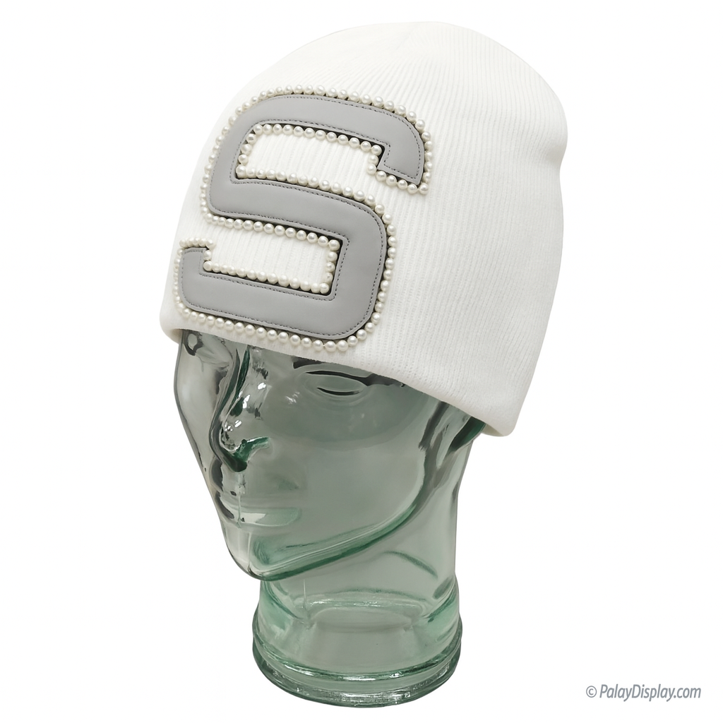 s85 White Beanie
